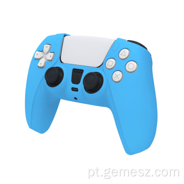 Capa de silicone PS5 com protetor de controle colorido para gamepad